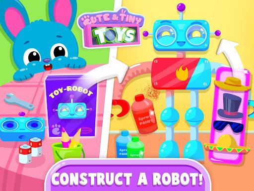 Cute & Tiny Toys - Doll, Dino, Car, Bear & Robot - Gameplay image of android game