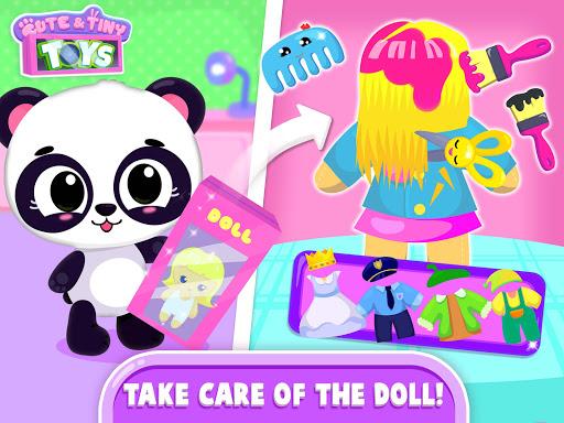 Cute & Tiny Toys - Doll, Dino, Car, Bear & Robot - Gameplay image of android game