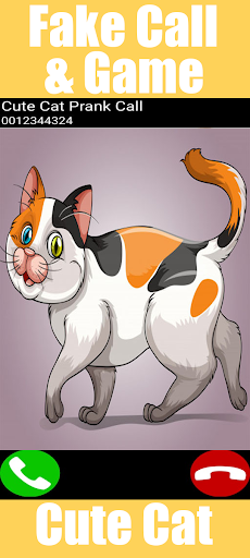 Fake Call Cute Cat Game - عکس برنامه موبایلی اندروید