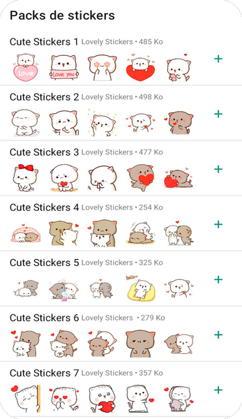 Cute Mochi Sticker - WASticker - Image screenshot of android app