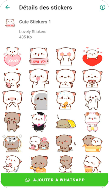 Cute Mochi Sticker - WASticker - Image screenshot of android app