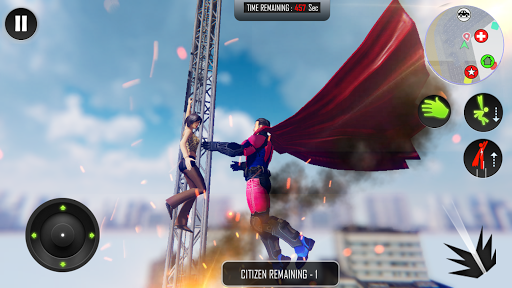 Flying Superhero Rope Power - عکس بازی موبایلی اندروید