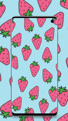 Free Vector  Fruits background vector cute desktop wallpaper