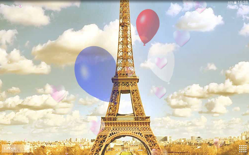 Cute Paris Live Wallpaper - Image screenshot of android app