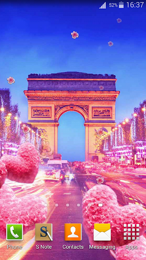 Cute Paris Live Wallpaper - Image screenshot of android app