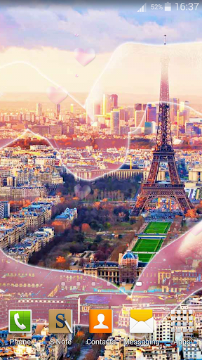 Cute Paris Live Wallpaper - Image screenshot of android app