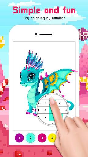 Cute Pixel Art Color by Number - عکس برنامه موبایلی اندروید
