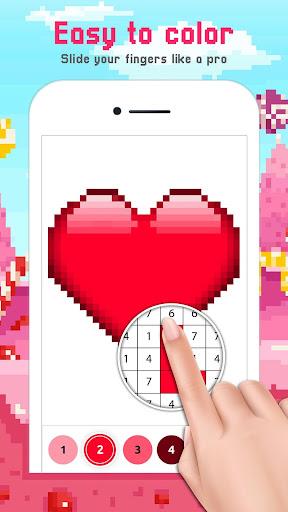 Cute Pixel Art Color by Number - Image screenshot of android app