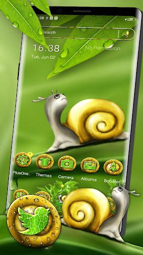 Cute Snail Launcher Theme - Image screenshot of android app