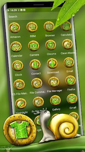 Cute Snail Launcher Theme - Image screenshot of android app