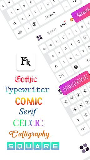 Fonts Keyboard: Cute Fonts Art - عکس برنامه موبایلی اندروید