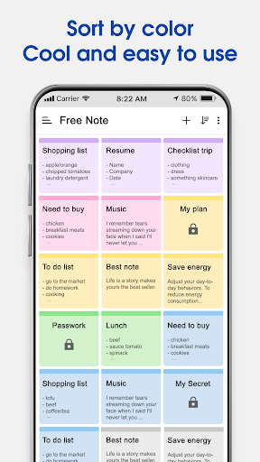 Notes - Color Notepad - عکس برنامه موبایلی اندروید