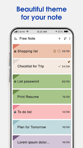 Notes - Color Notepad - عکس برنامه موبایلی اندروید