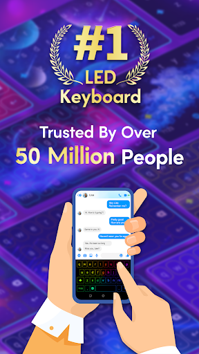 Custom Keyboard - Led Keyboard - عکس برنامه موبایلی اندروید