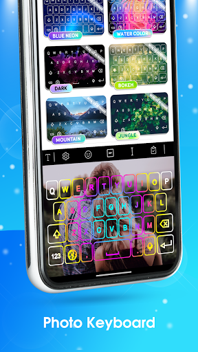 Neon LED Keyboard: RGB & Emoji - Image screenshot of android app