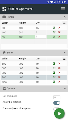 CutList Optimizer - Image screenshot of android app