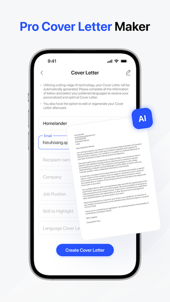 CV Maker and AI CV Builder - Image screenshot of android app