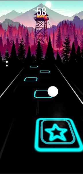 Lady Diana Tiles Rush EDM Hop - عکس بازی موبایلی اندروید