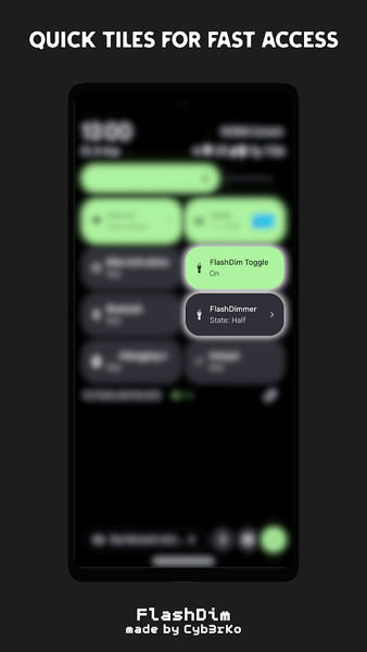 FlashDim - Dim your flashlight - Image screenshot of android app