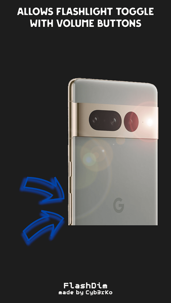 FlashDim - Dim your flashlight - Image screenshot of android app