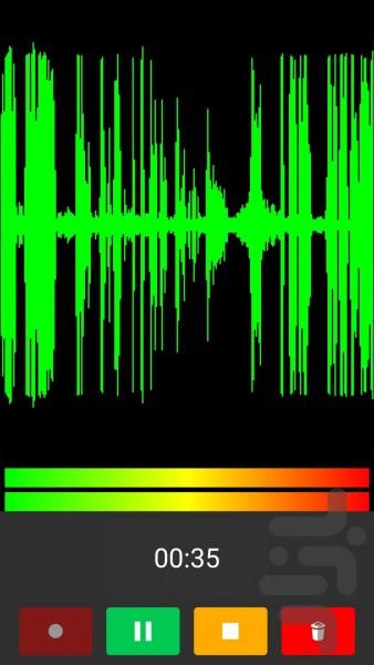 ضبط کننده صدای حرفه ای صبا - عکس برنامه موبایلی اندروید
