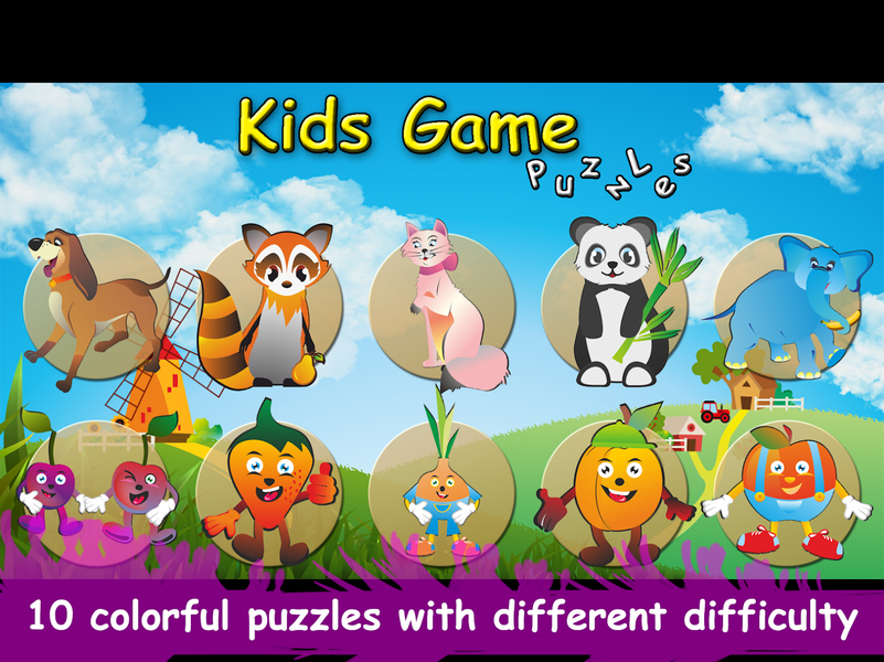 Kids Game: Puzzles 2 - Gameplay image of android game