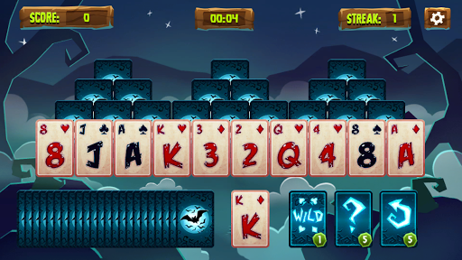 Halloween Solitaire Tripeaks - Gameplay image of android game