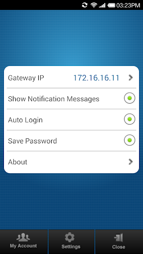 Cyberoam iAccess - Image screenshot of android app