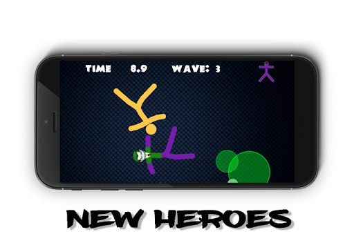 Stickman Warriors Online - Gameplay image of android game