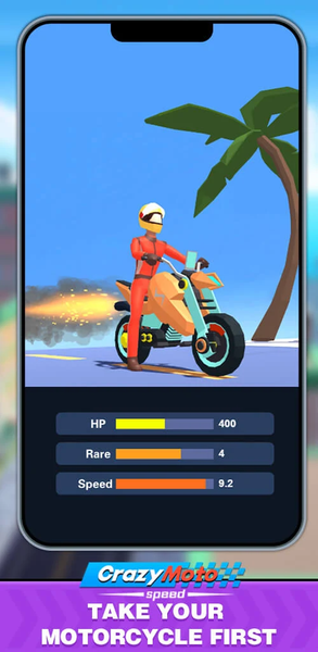 Crazy Moto - Gameplay image of android game