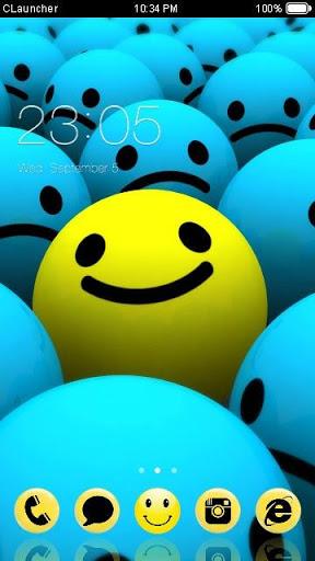 Cute Emoji Theme C Launcher - Image screenshot of android app