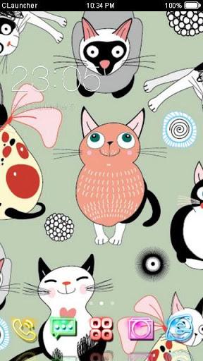 Cute Kitty Theme - عکس برنامه موبایلی اندروید