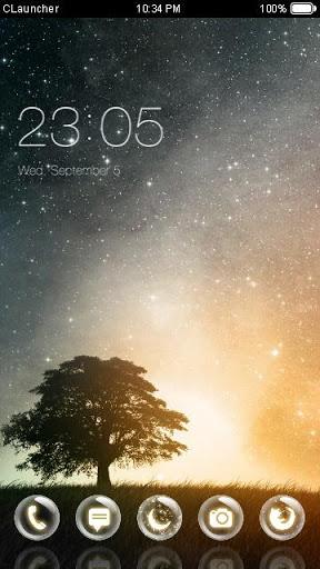 Dream Night C Launcher Theme - Image screenshot of android app