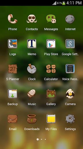 ۲۰۱۸HD Green Nature Cartoon Theme for android free - عکس برنامه موبایلی اندروید