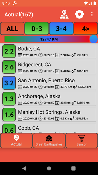 Last Earthquakes(Notification) - Image screenshot of android app