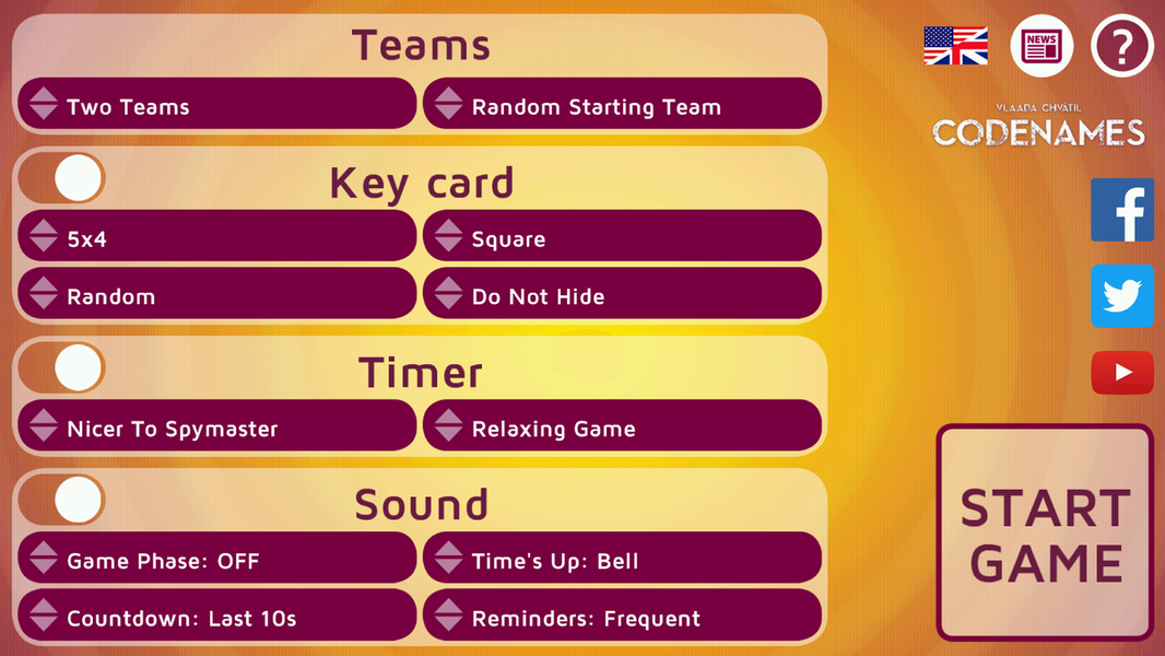 CODENAMES companion - عکس بازی موبایلی اندروید