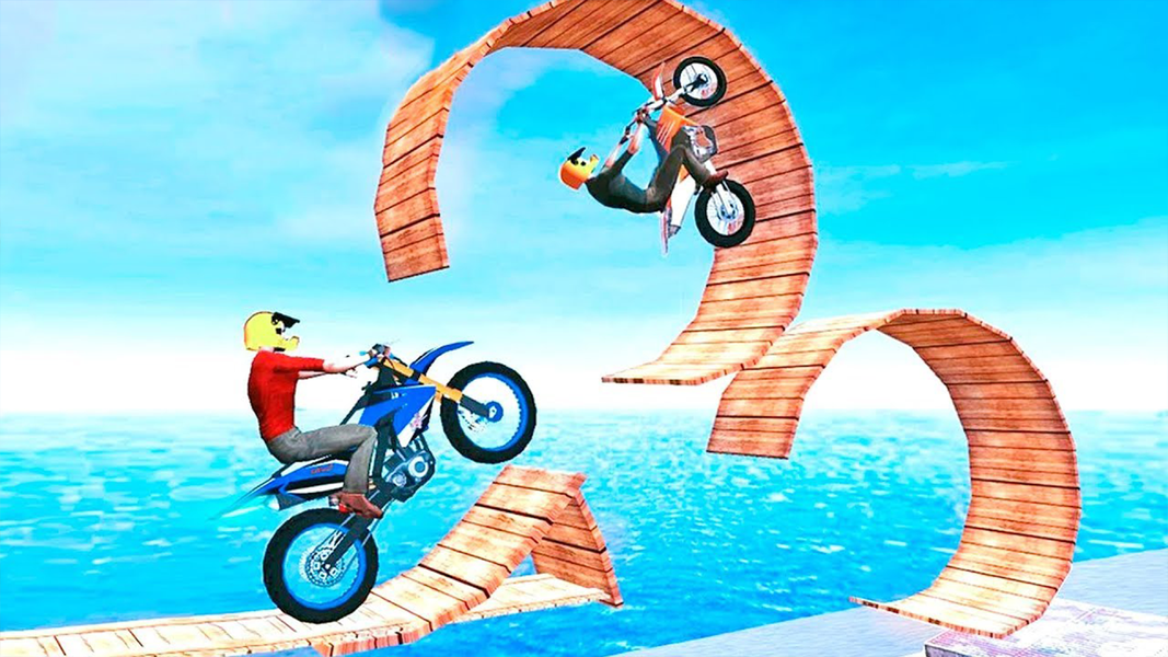 Bike Stunt Extreme Bike Racing - Gameplay image of android game