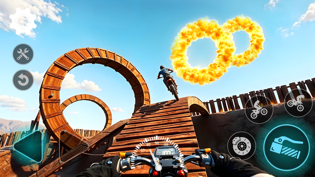 Stunt Bike Racing Challenge ۳D - عکس بازی موبایلی اندروید