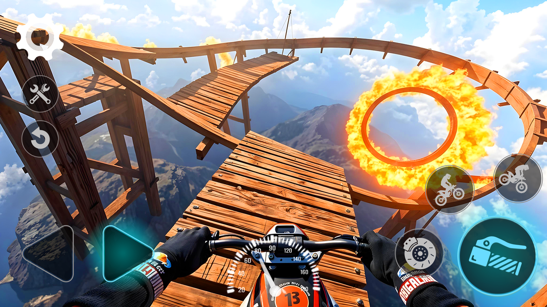 Stunt Bike Racing Challenge 3D - عکس بازی موبایلی اندروید