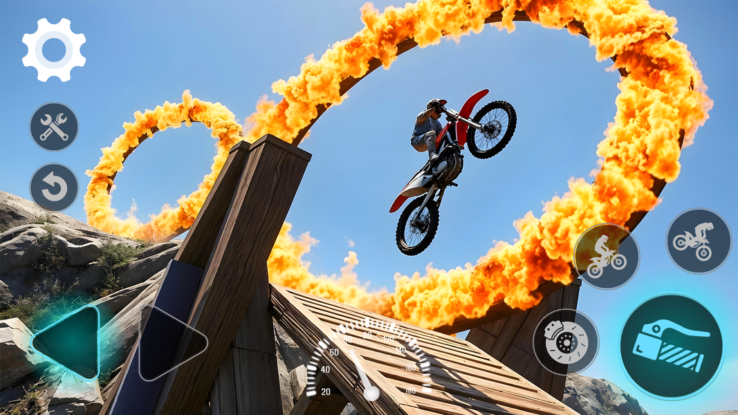 Stunt Bike Racing Challenge ۳D - عکس بازی موبایلی اندروید