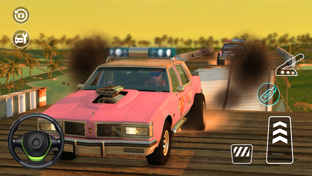 Mega Car Crash Simulator 3D - Gameplay image of android game