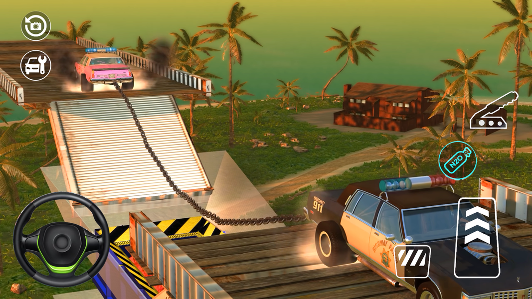 Mega Car Crash Simulator 3D - Gameplay image of android game