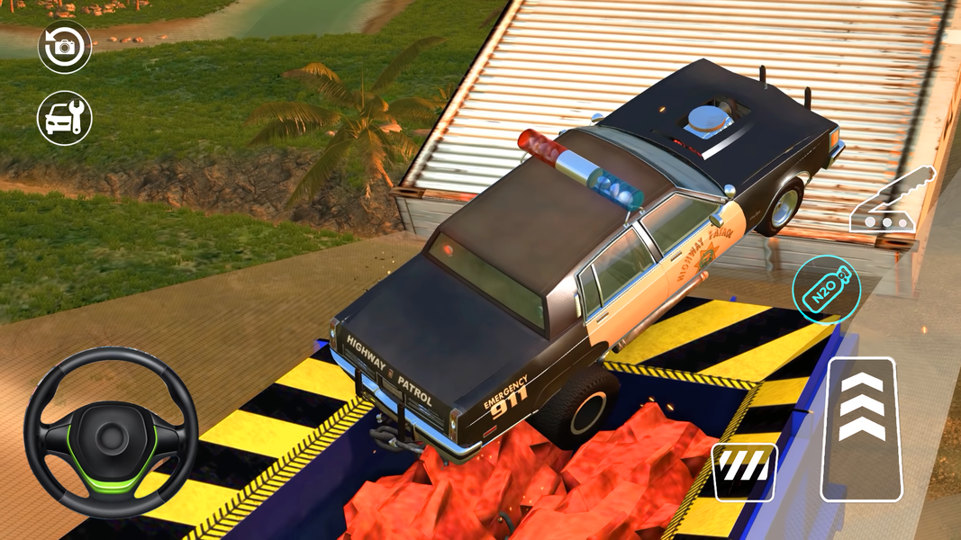 Mega Car Crash Simulator 3D - Gameplay image of android game