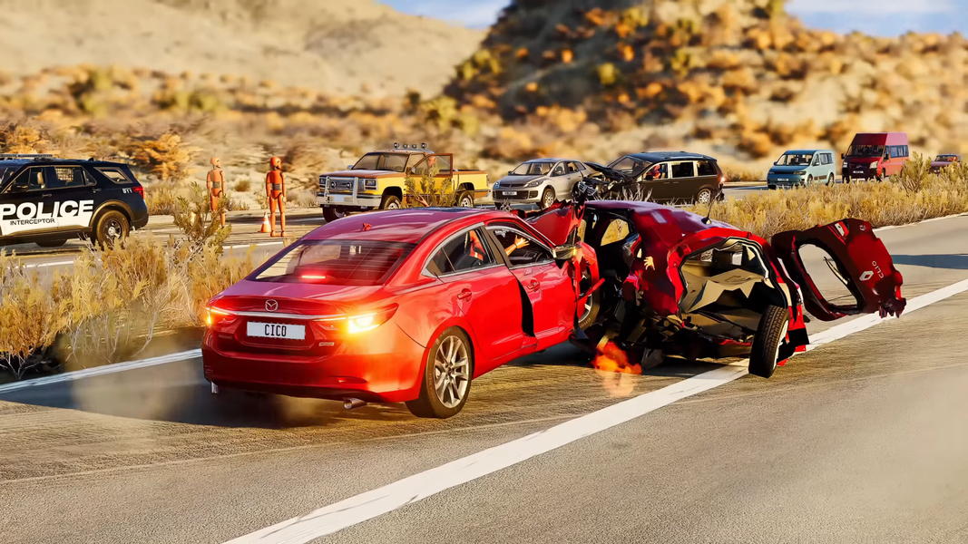 Crash Dummy Test : Drive Car - Gameplay image of android game