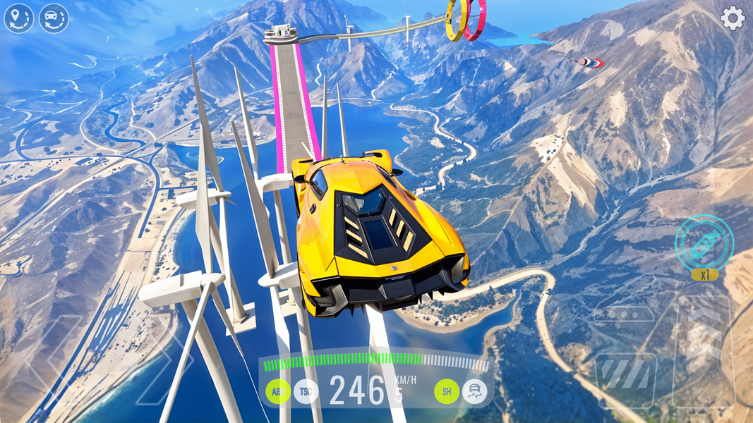 Mega Ramp Car - Jumping Test - Gameplay image of android game