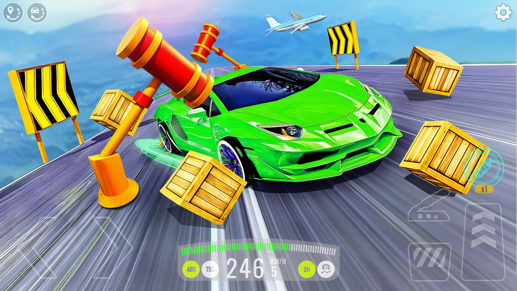 Mega Ramp Car - Jumping Test - Gameplay image of android game