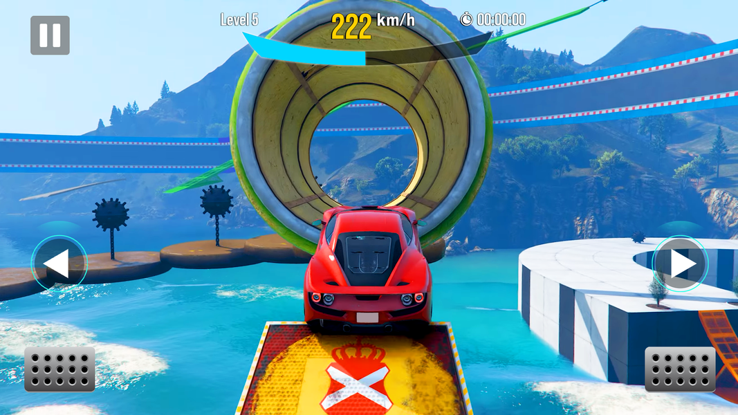 Ultimate Ramp Car Stunt 3D - Gameplay image of android game
