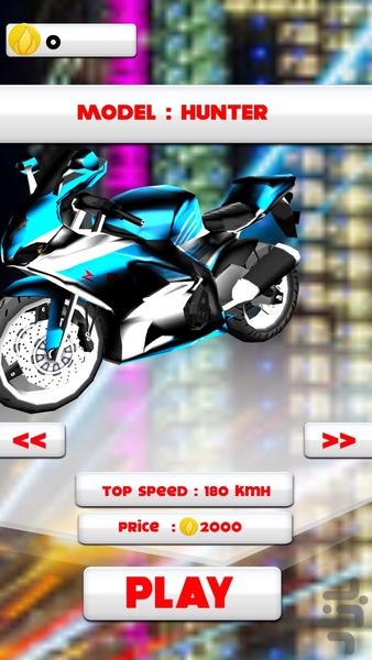 RACING MOTO 3D - Gameplay image of android game