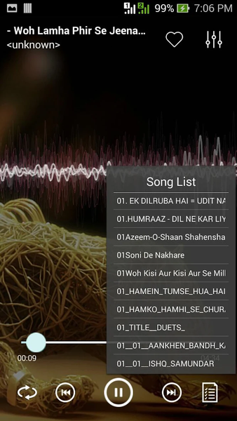 Music player HD - Image screenshot of android app