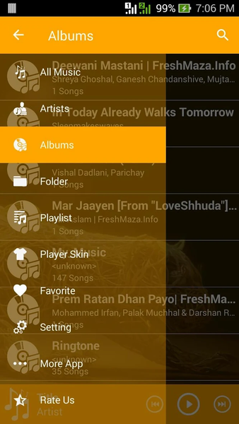 Music player HD - Image screenshot of android app